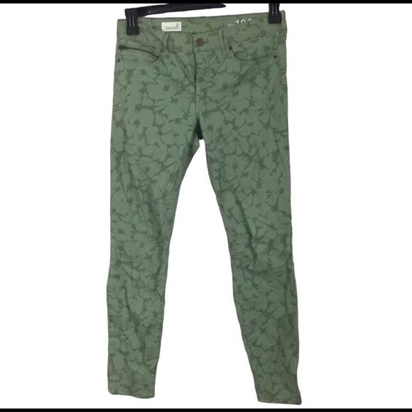 Gap green floral pants - Picture 1 of 8
